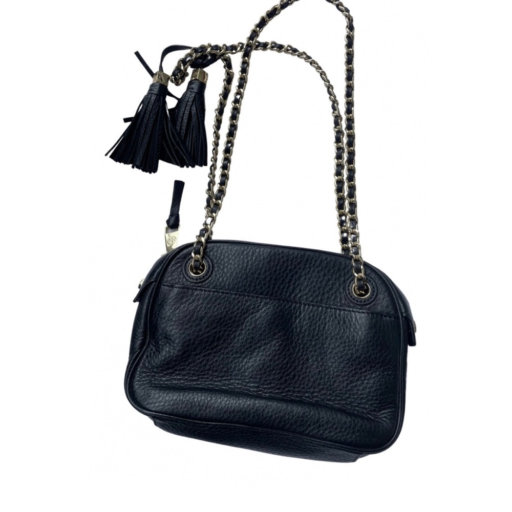 Tory Burch Black Pebbled Leather Shoulder Bag - Picture 2 of 2